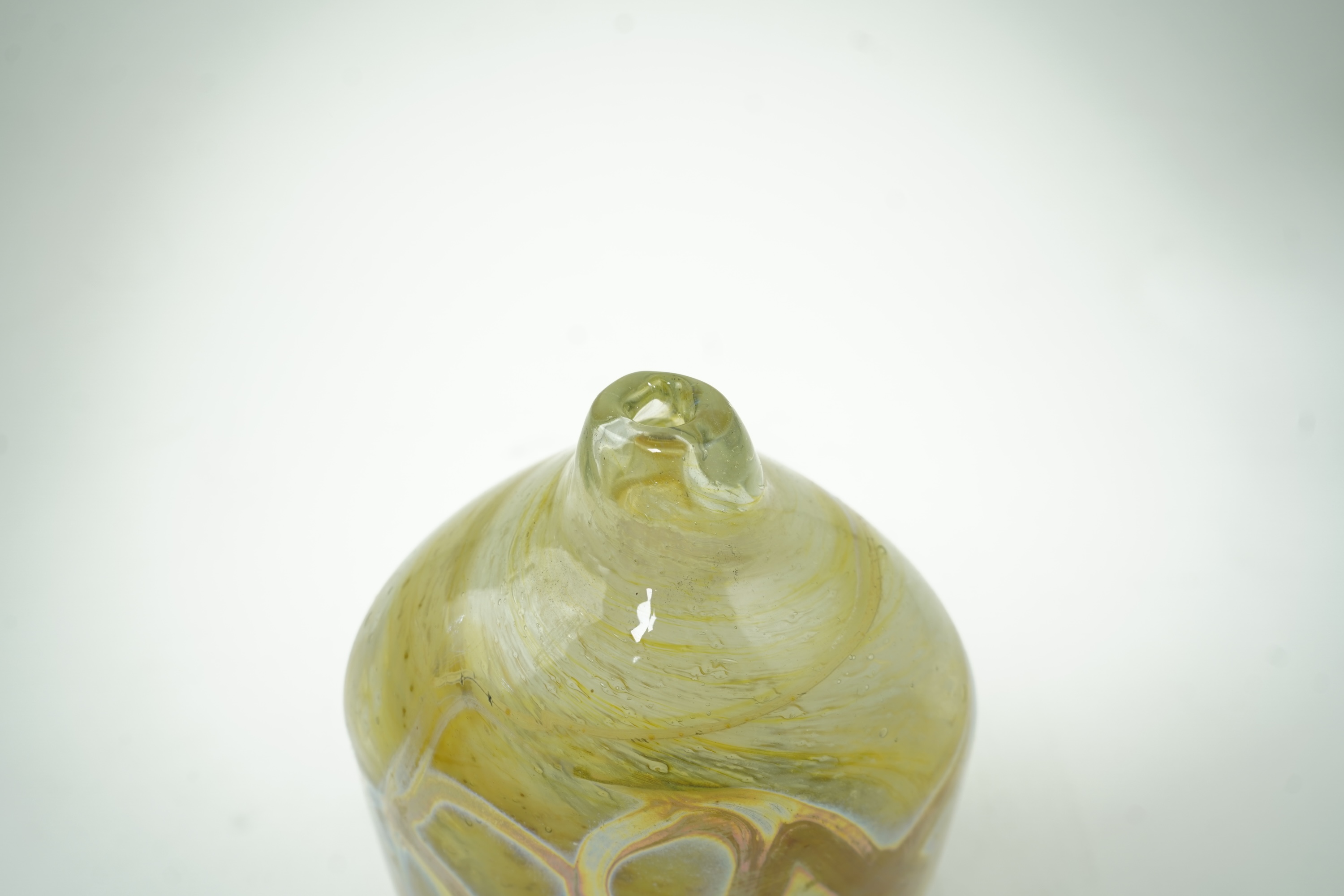 Samuel J. Herman (Mexican/American/British, 1936-2020): A freeform studio glass bottle vase